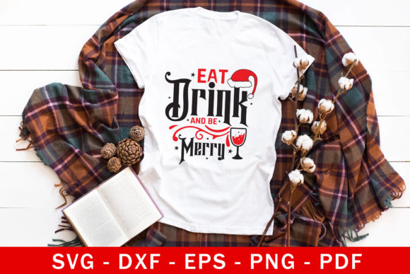Review: Eat Drink and Be Merry Christmas SVG for Embroidery
