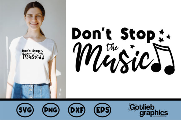 Reviewing Don t Stop the Music, Music Quote for Embroidery
